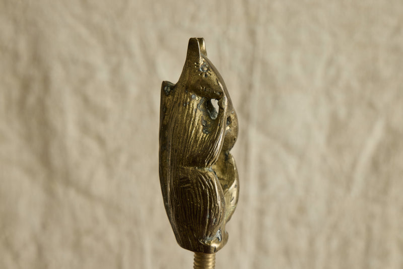 Brass Squirrel Nutcracker