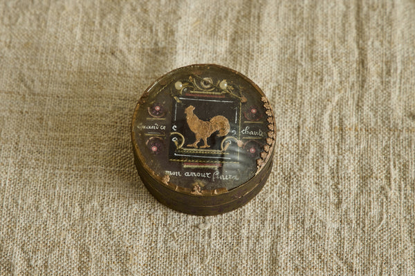 19th Century Rooster Bon Bon Box