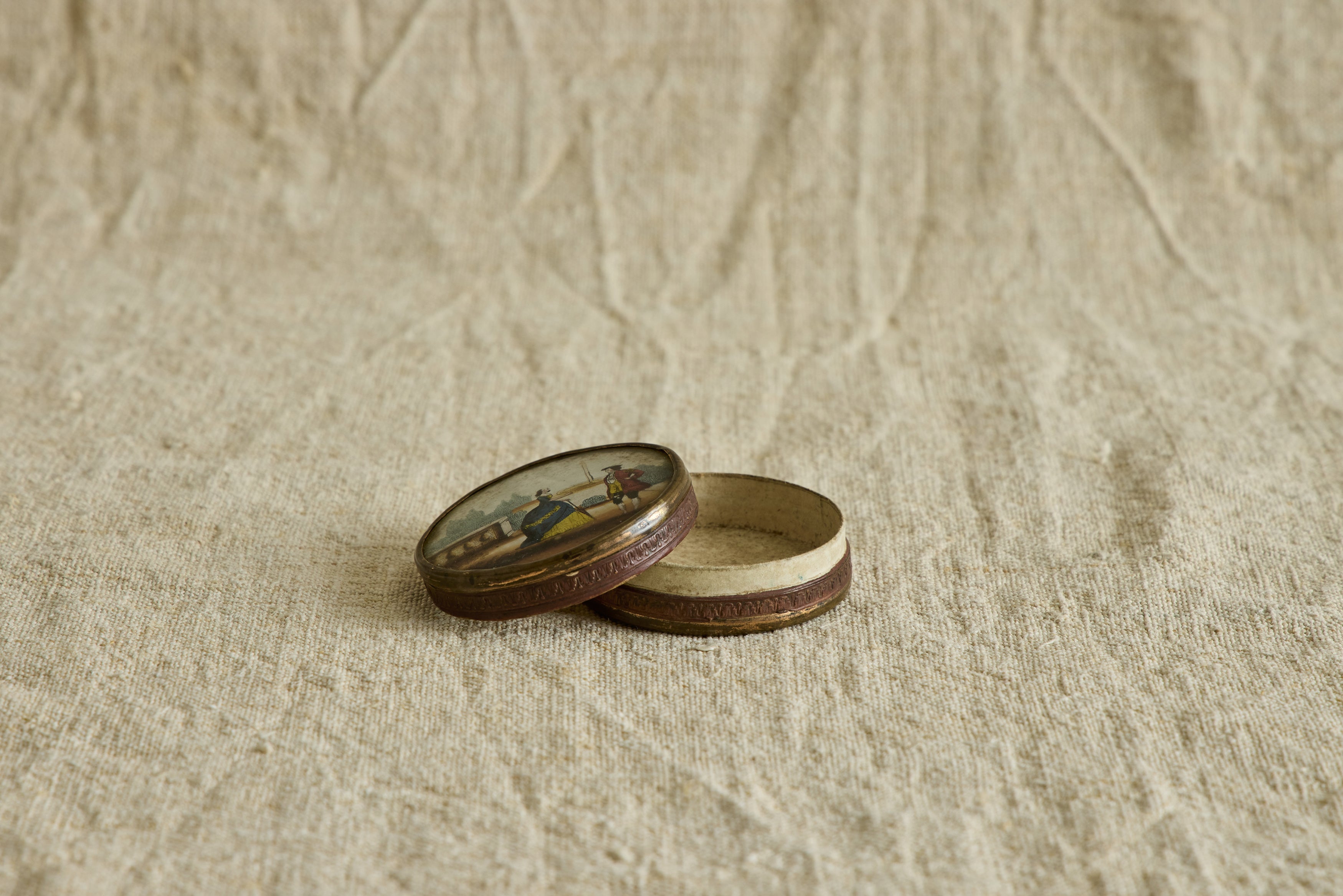 19th Century Portrait Bon Bon Box