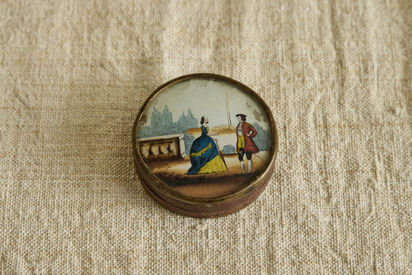 19th Century Portrait Bon Bon Box
