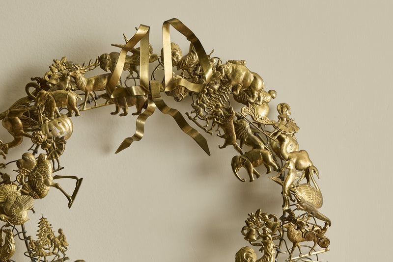 Dresden Brass Animal Wreath