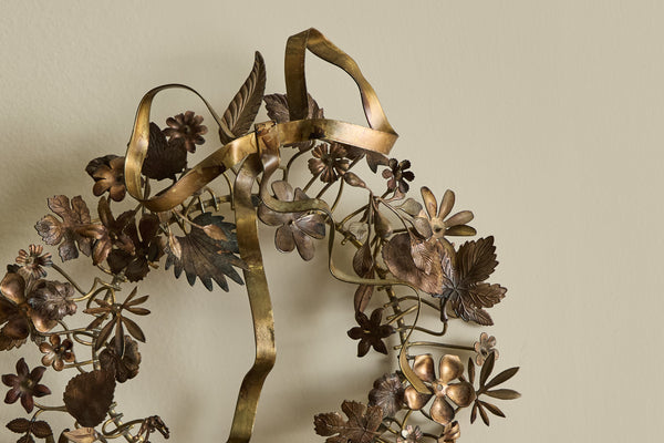 Dresden Brass Floral Wreath No.1