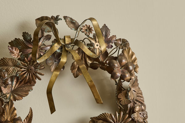 Dresden Brass Floral Wreath No.2