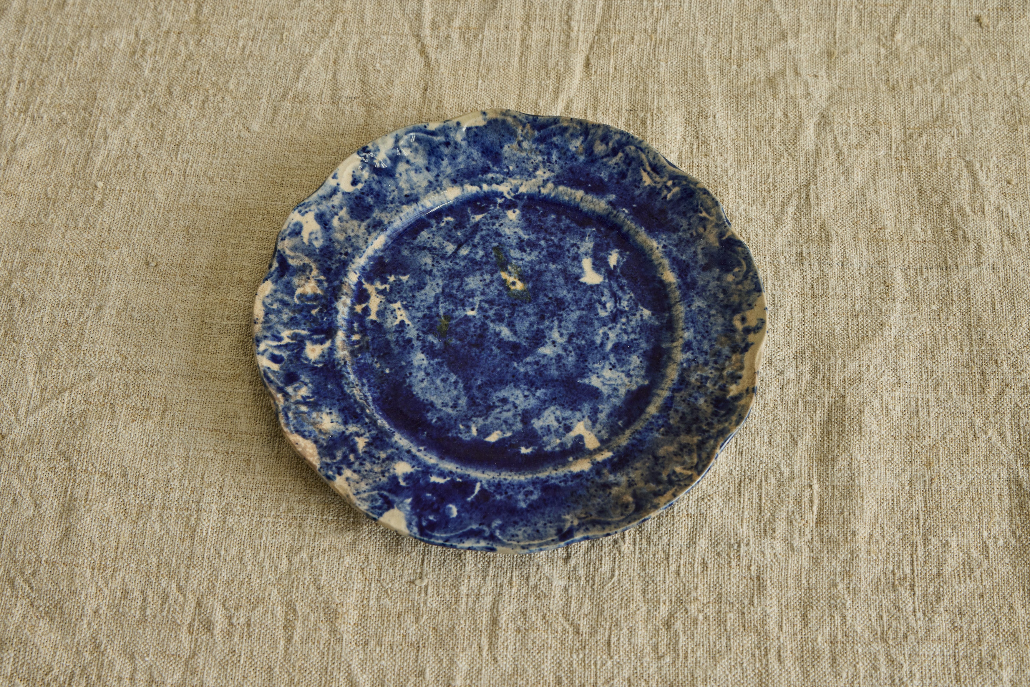 19th Century Spongeware Plate