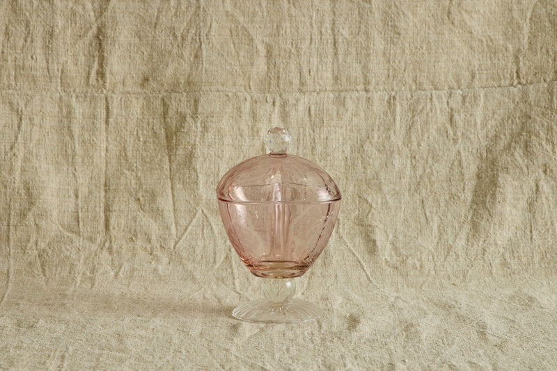 Etched Glass Candy Dishes