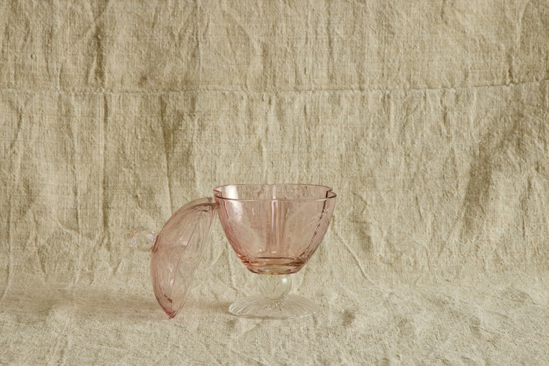 Etched Glass Candy Dishes