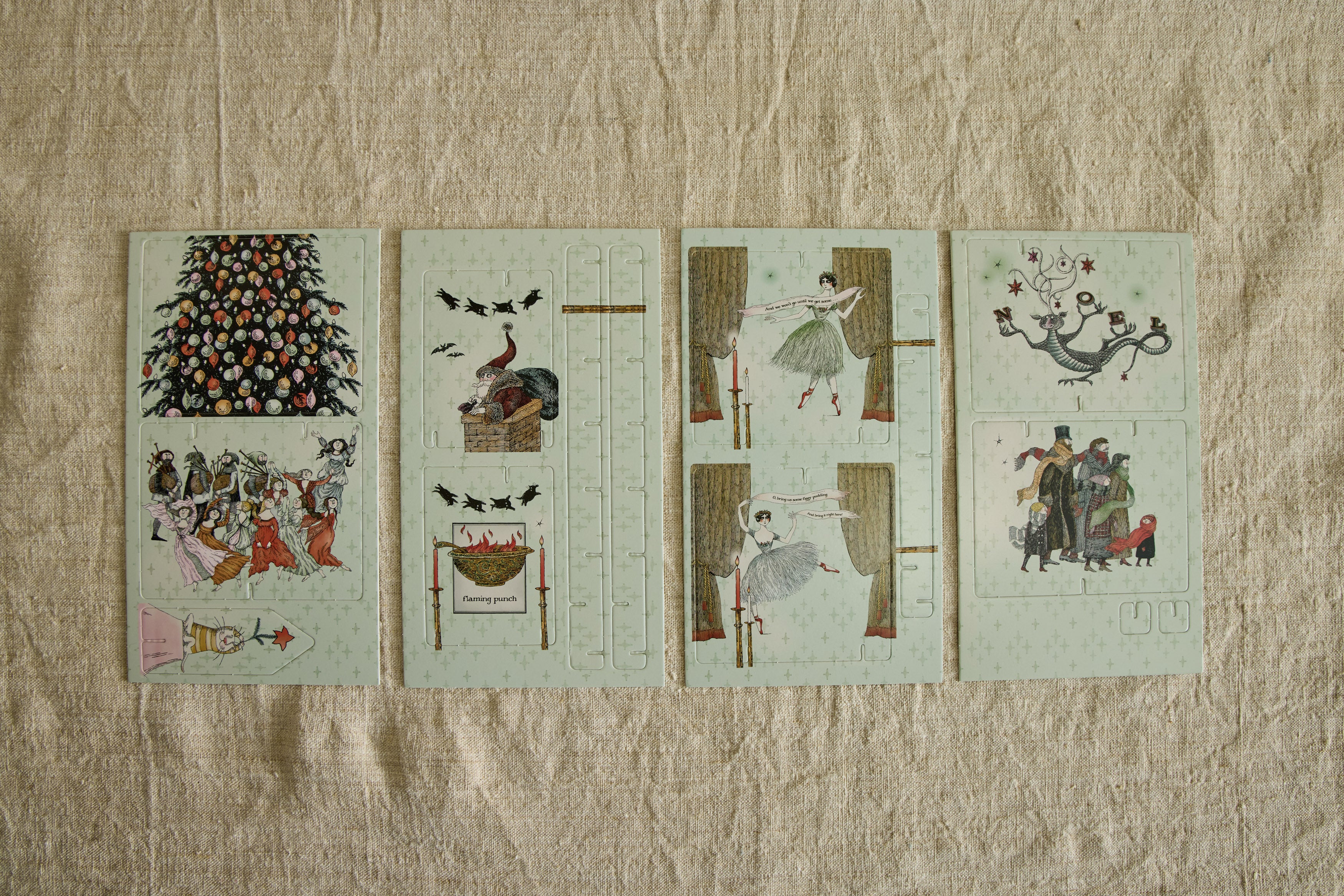 Edward Gorey's Eclectic Christmas Decor