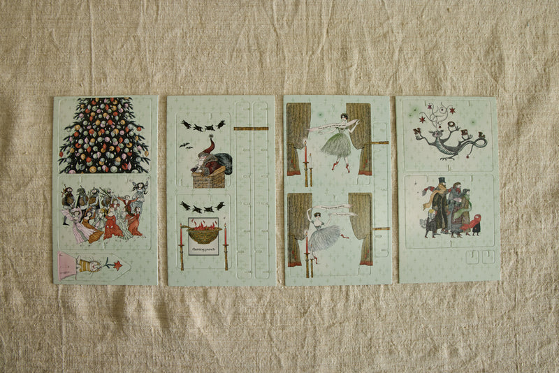 Edward Gorey's Eclectic Christmas Decor