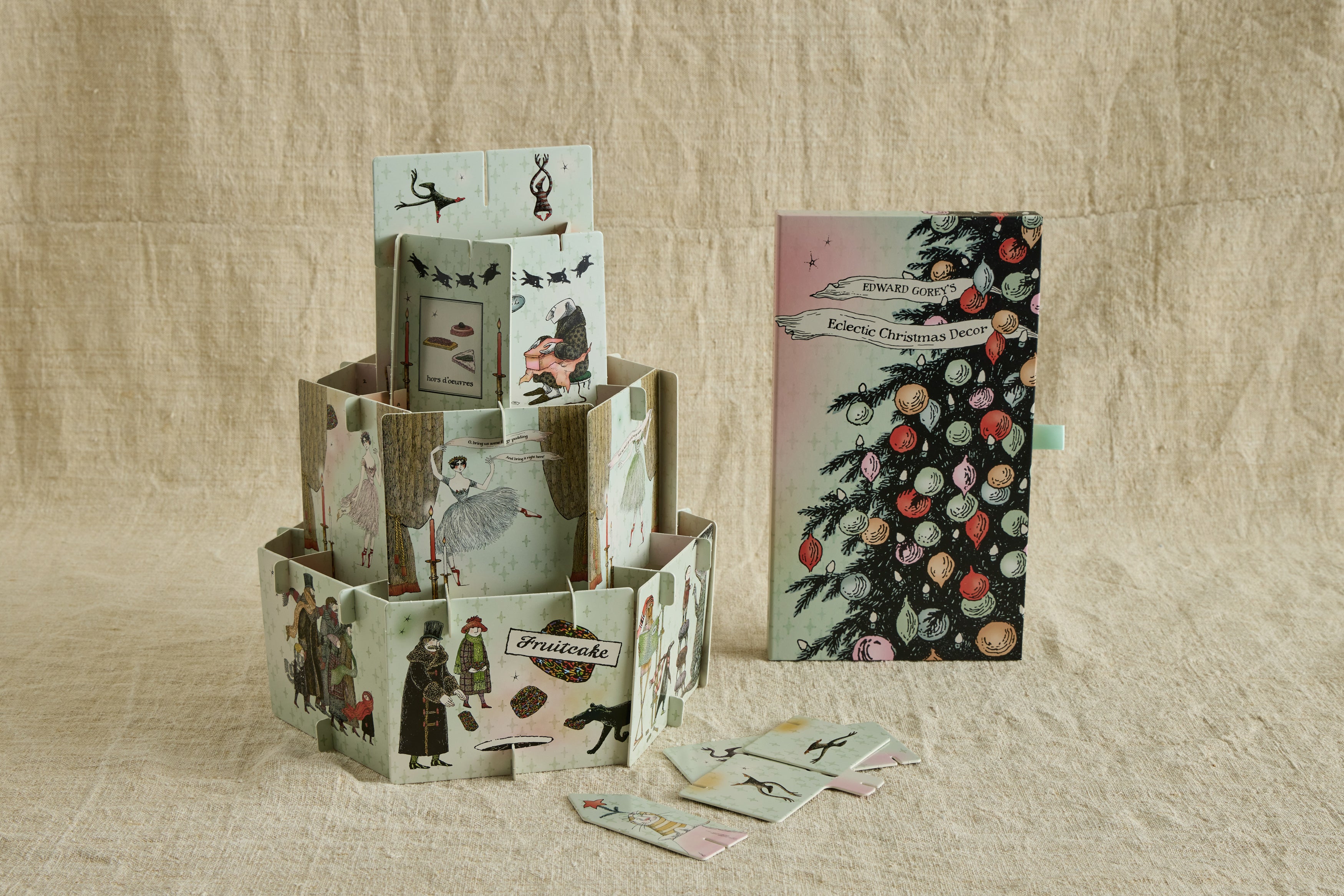 Edward Gorey's Eclectic Christmas Decor