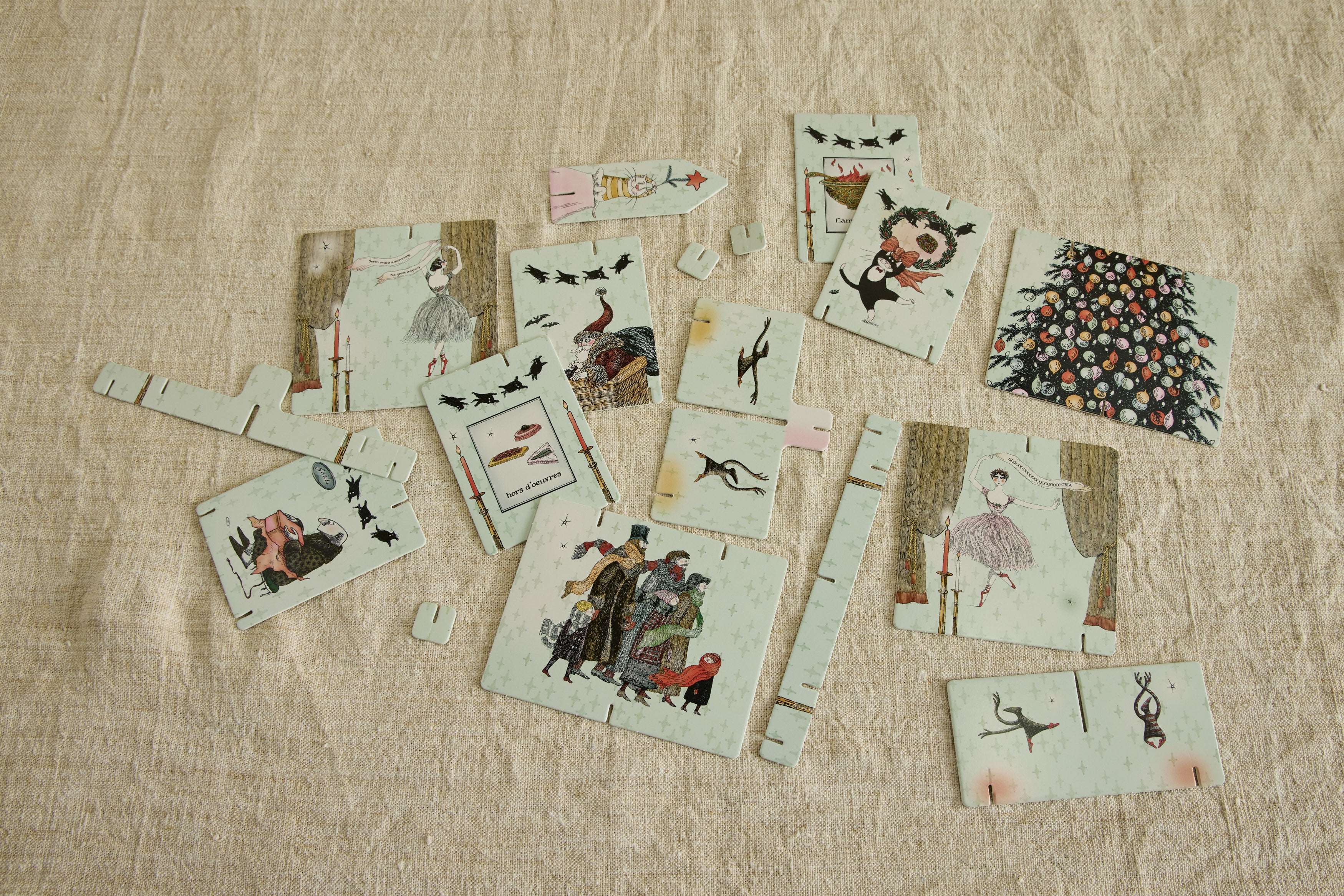 Edward Gorey's Eclectic Christmas Decor