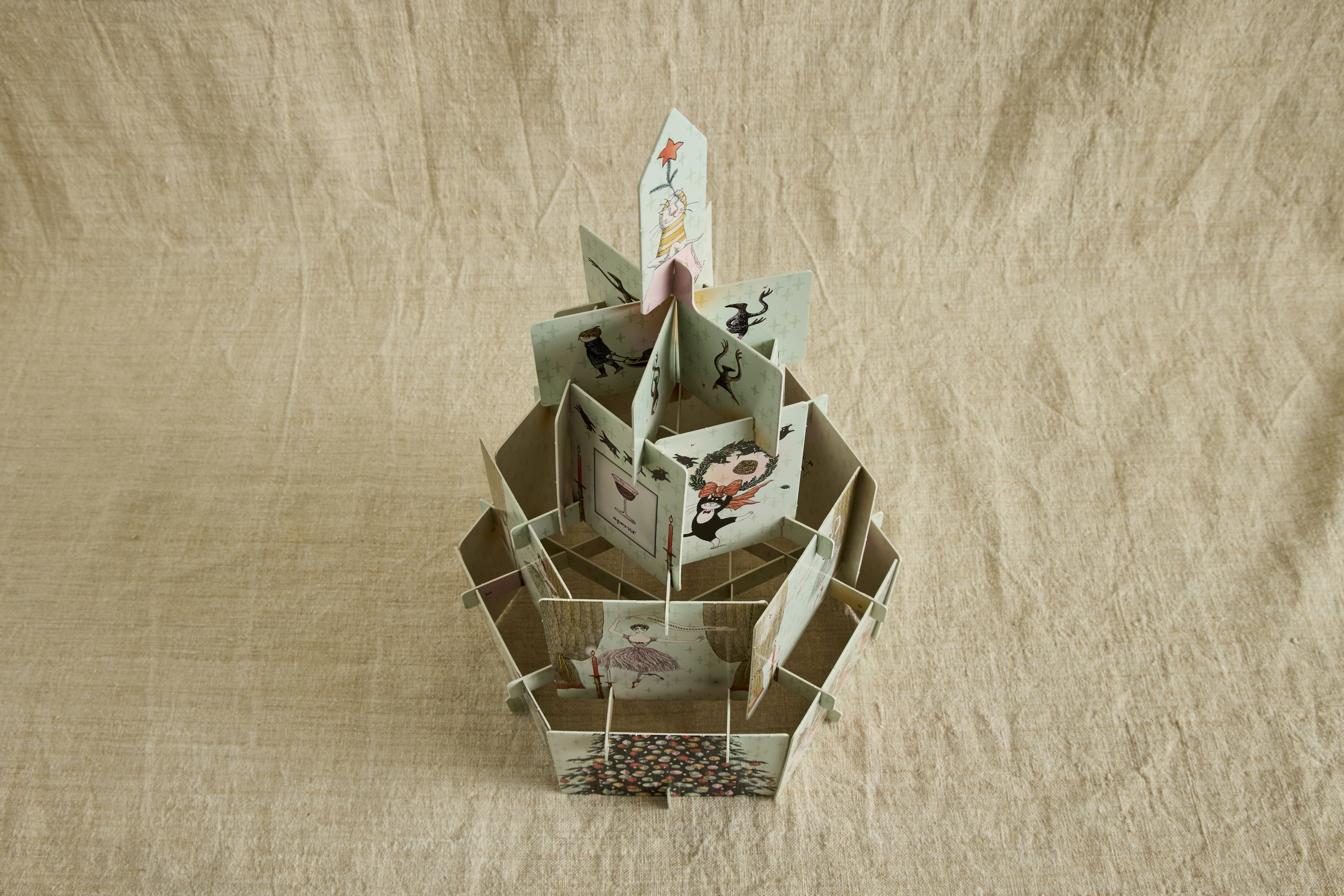 Edward Gorey's Eclectic Christmas Decor