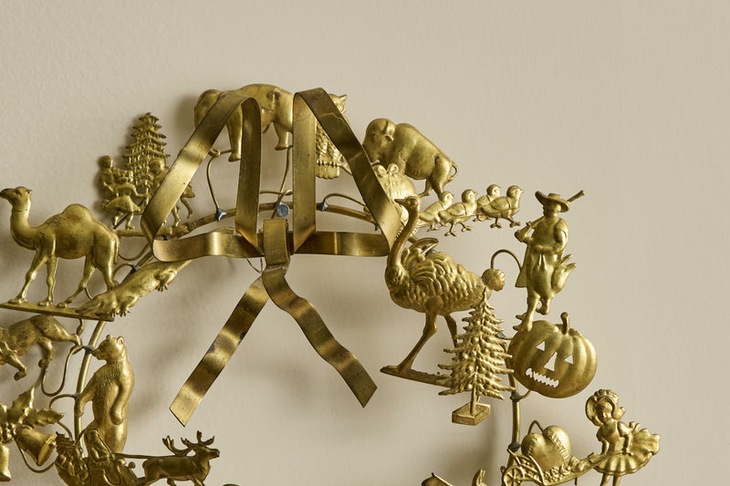 Dresden Brass Wreath 10.5"