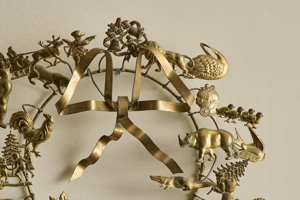 Dresden Brass Wreath 12"