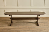 Oval Trestle Dining Table, 108"