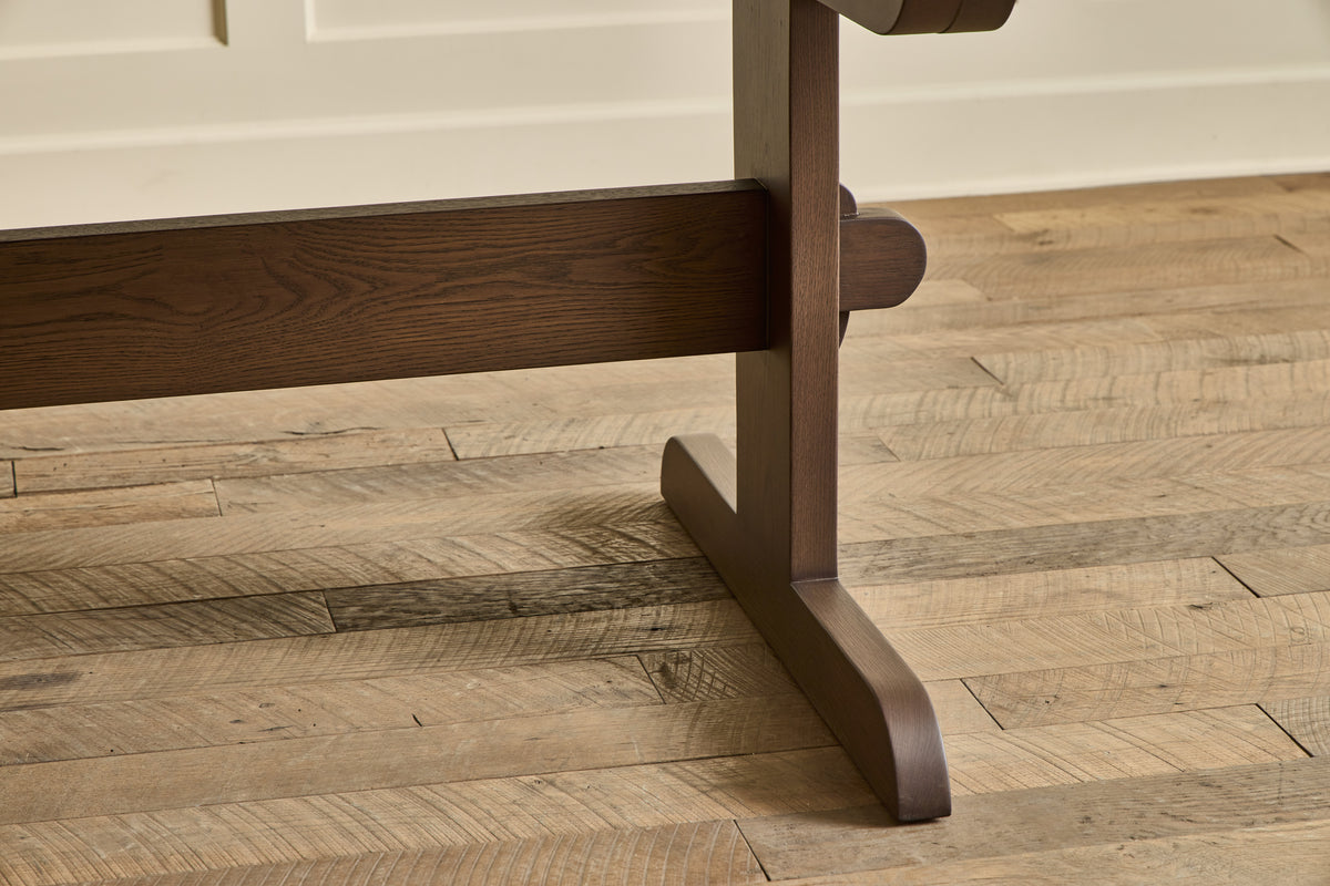 Oval Trestle Dining Table, 108"