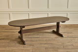 Oval Trestle Dining Table, 108"