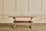 Oval Trestle Dining Table, 82"