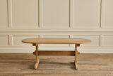 Oval Trestle Dining Table, 82"
