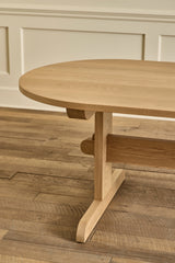 Oval Trestle Dining Table, 82"