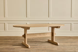 Oval Trestle Dining Table, 82"