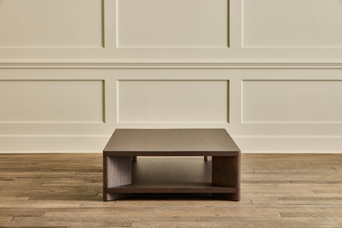 Rectangular Shelf Coffee Table, 55"