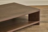 Rectangular Shelf Coffee Table, 55"