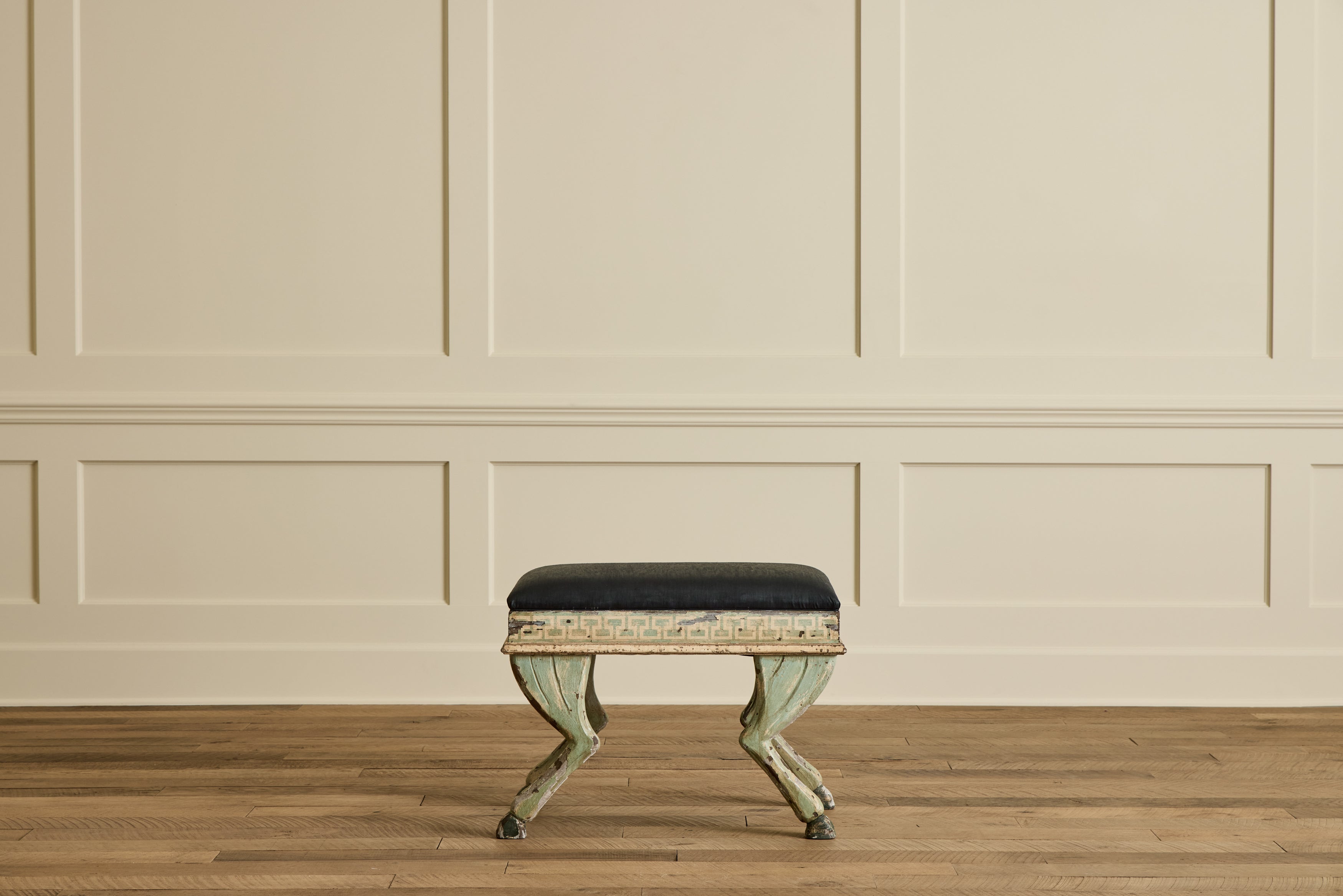 Pair of Painted Hoof Stools