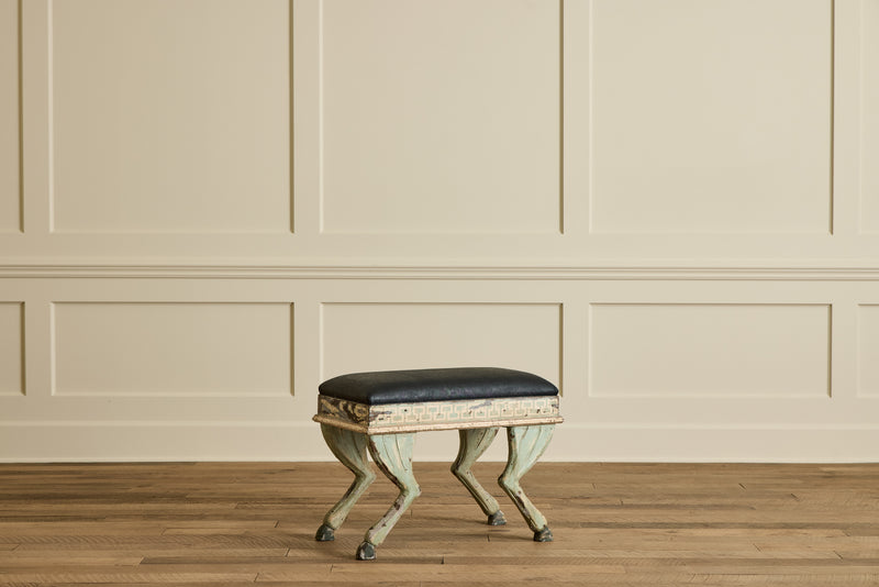 Pair of Painted Hoof Stools