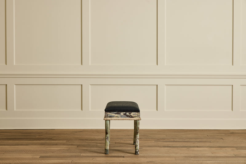 Pair of Painted Hoof Stools