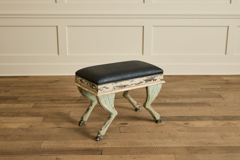 Pair of Painted Hoof Stools