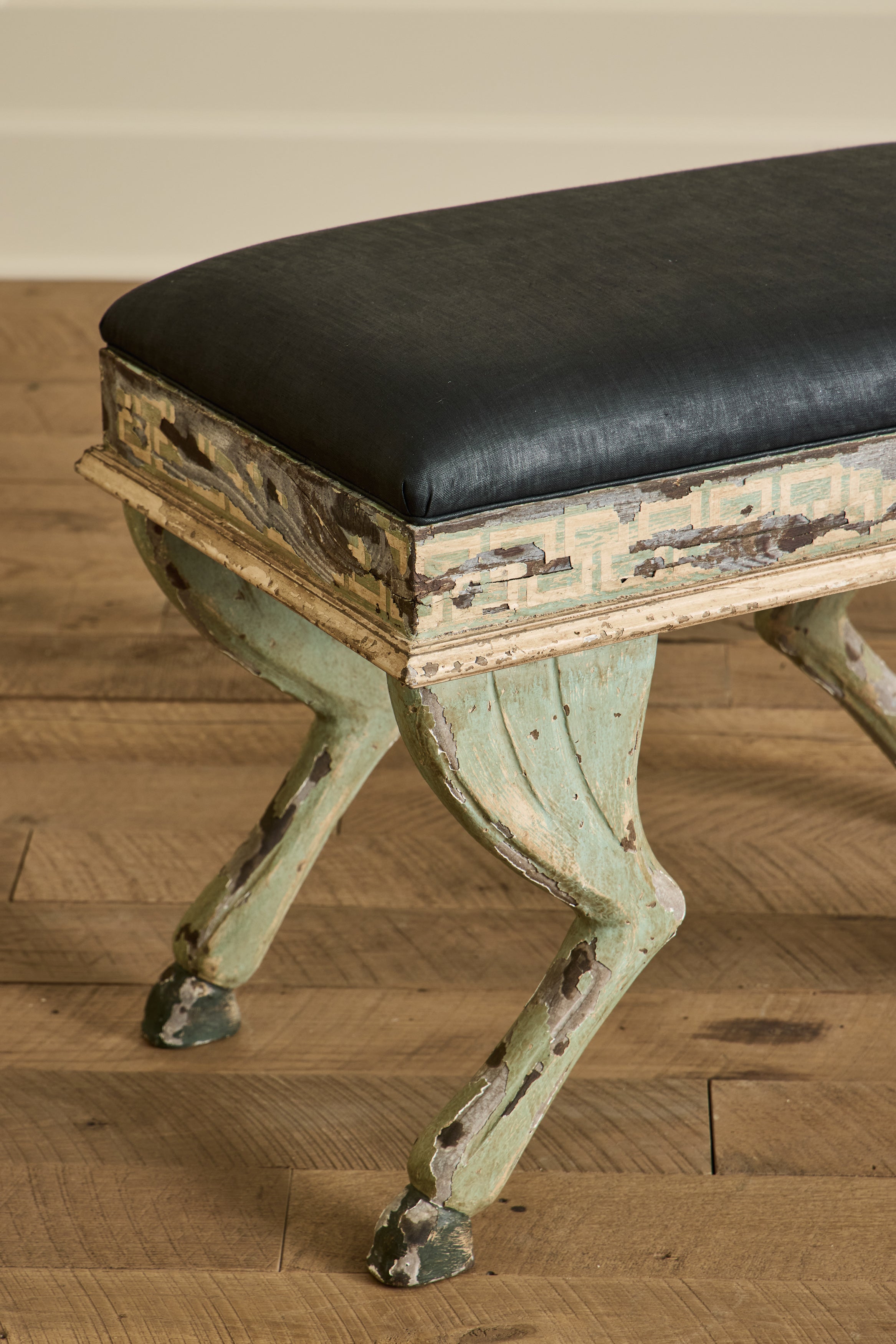 Pair of Painted Hoof Stools