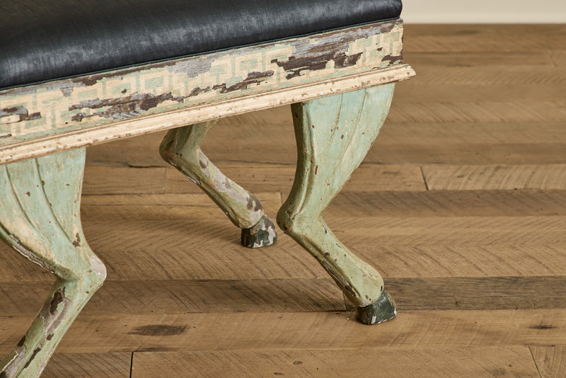 Pair of Painted Hoof Stools