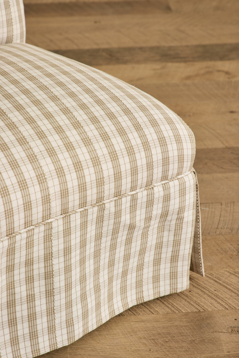 Pair of Skirted Slipper Chairs