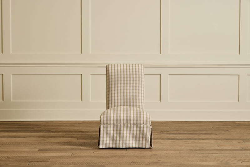 Pair of Skirted Slipper Chairs