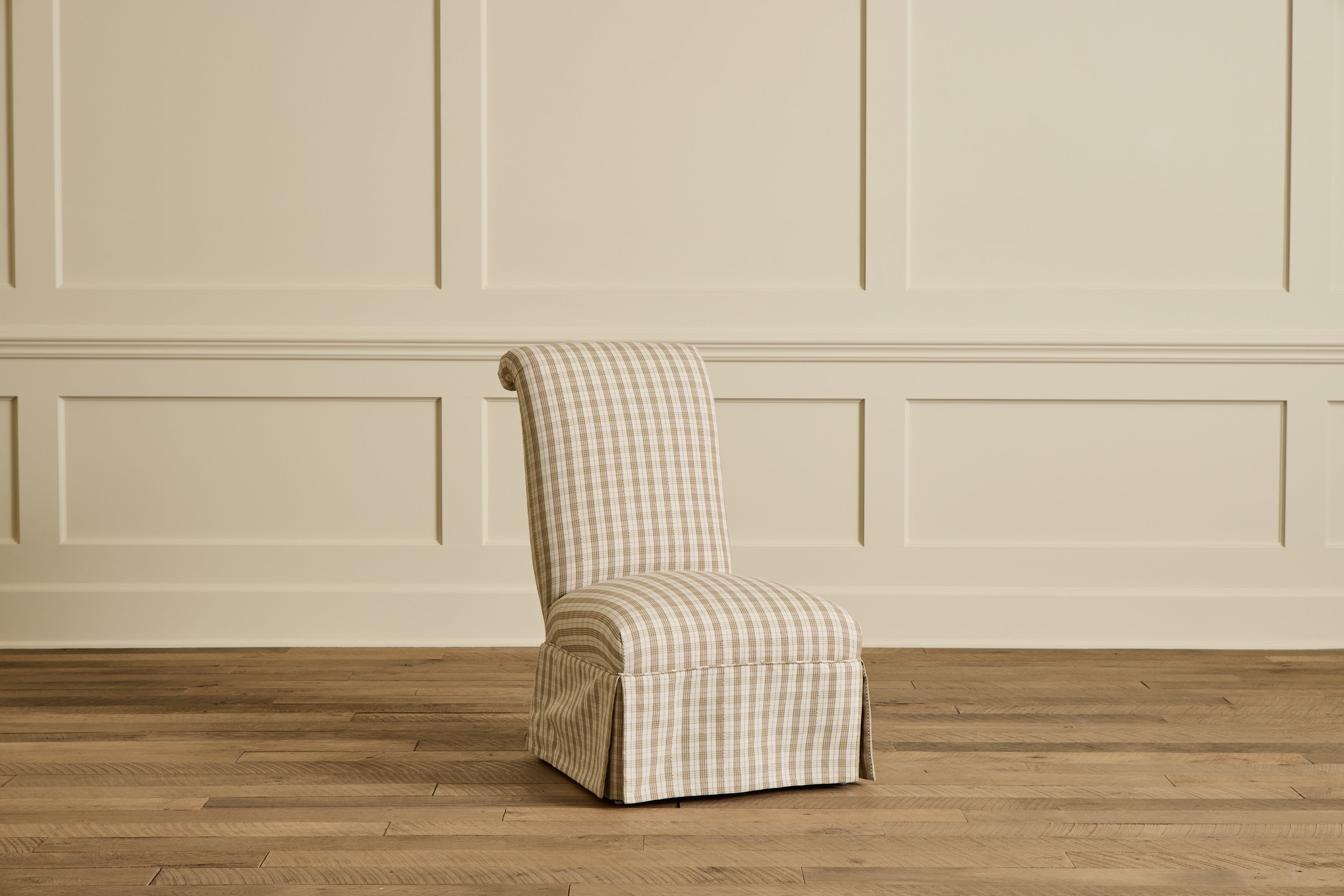 Pair of Skirted Slipper Chairs