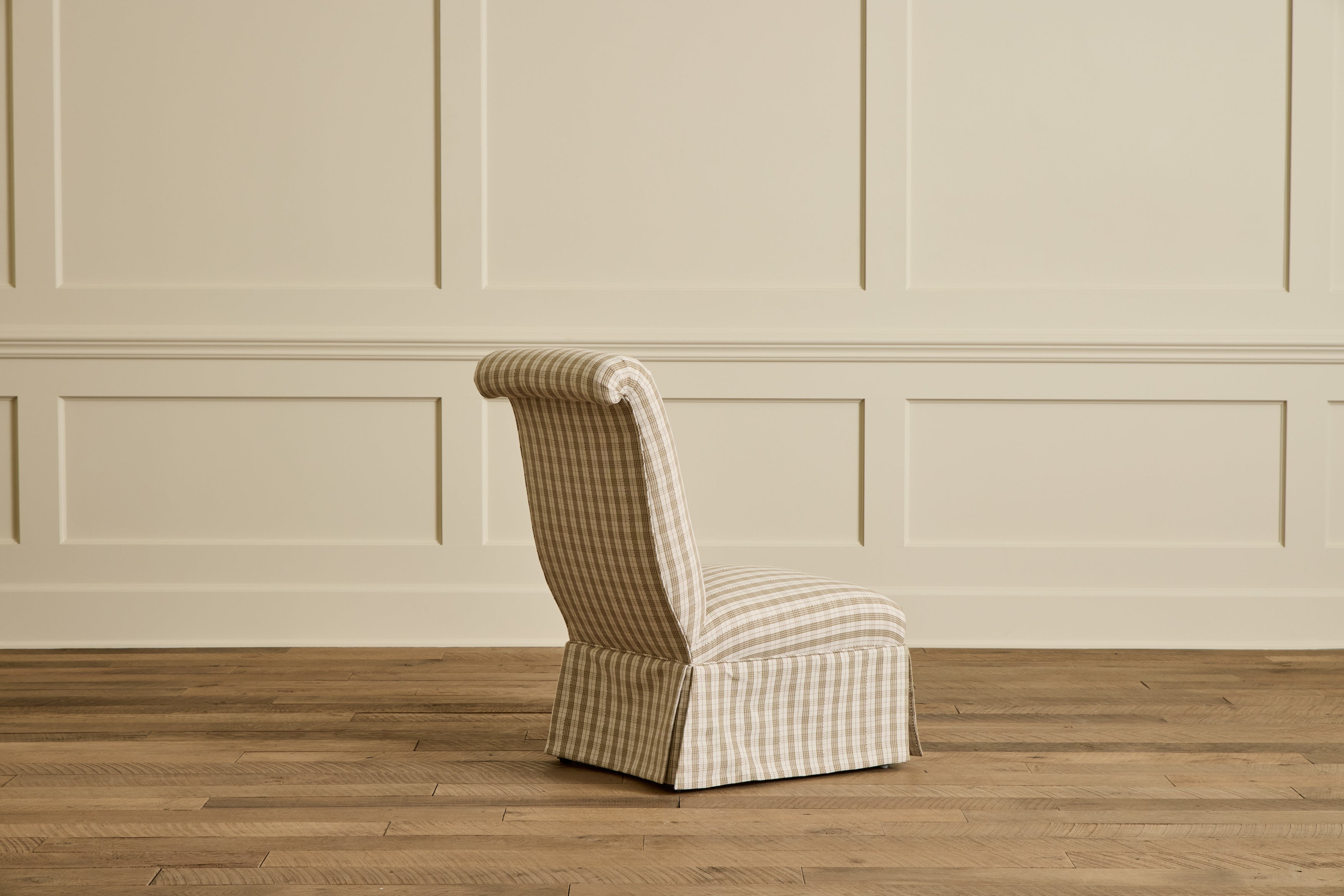 Pair of Skirted Slipper Chairs