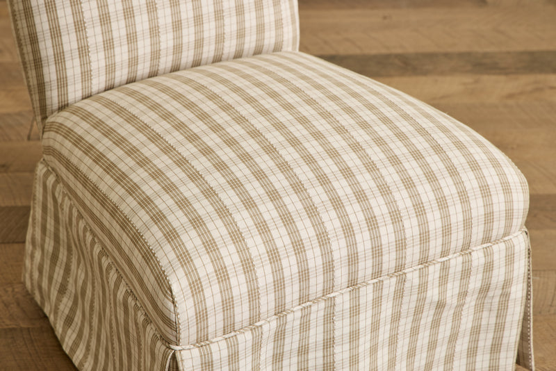 Pair of Skirted Slipper Chairs