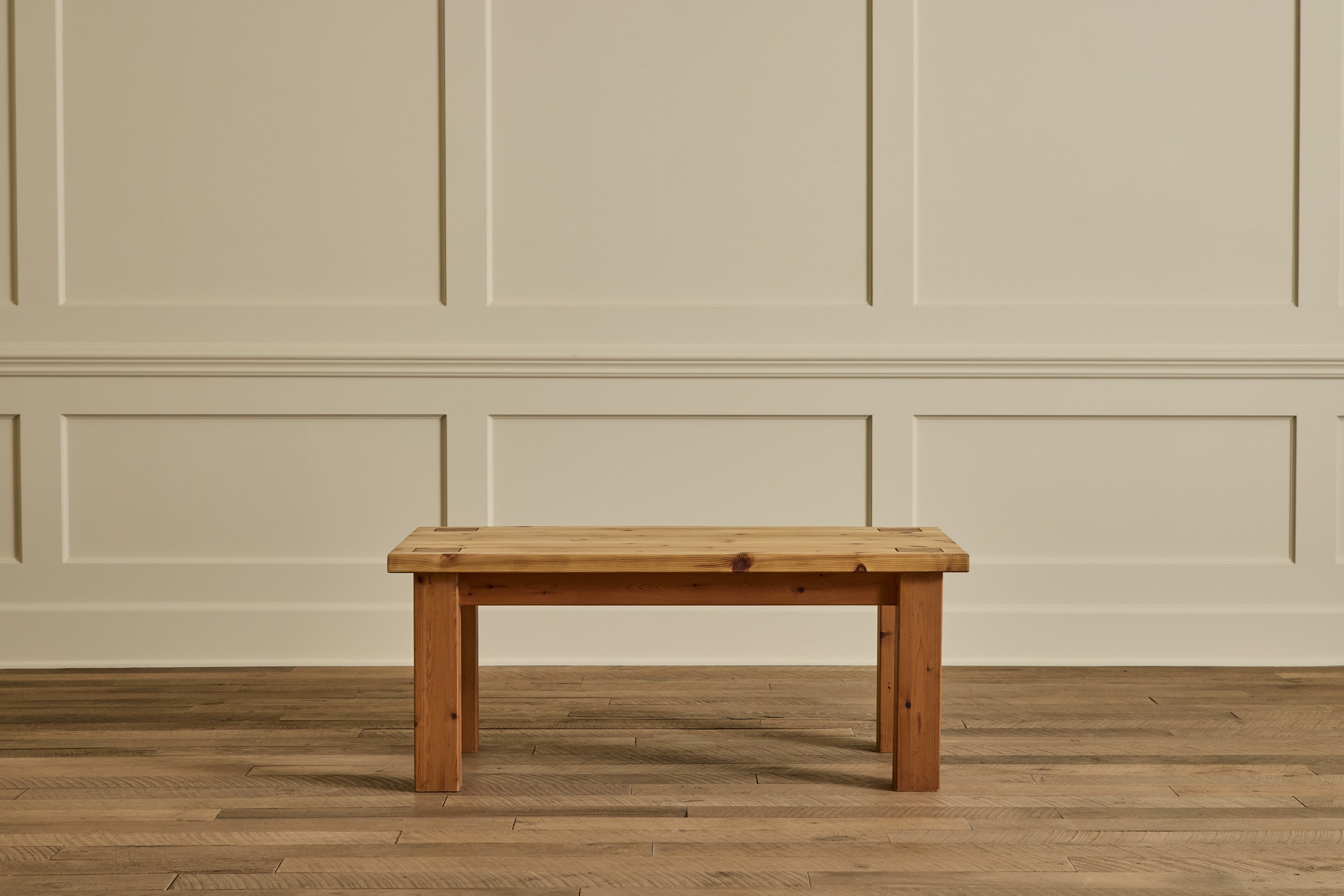 Brutalist Pine Coffee Table