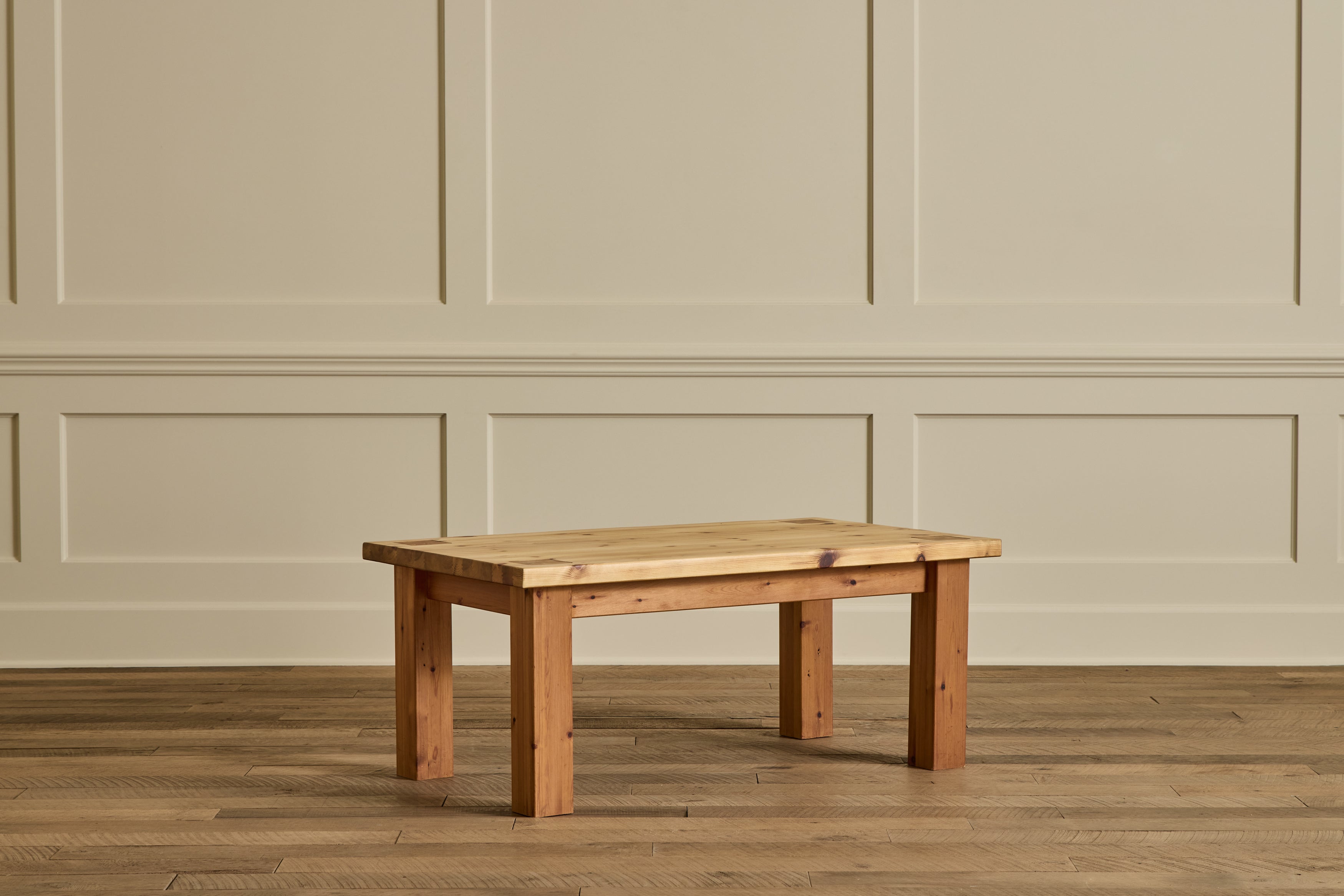 Brutalist Pine Coffee Table