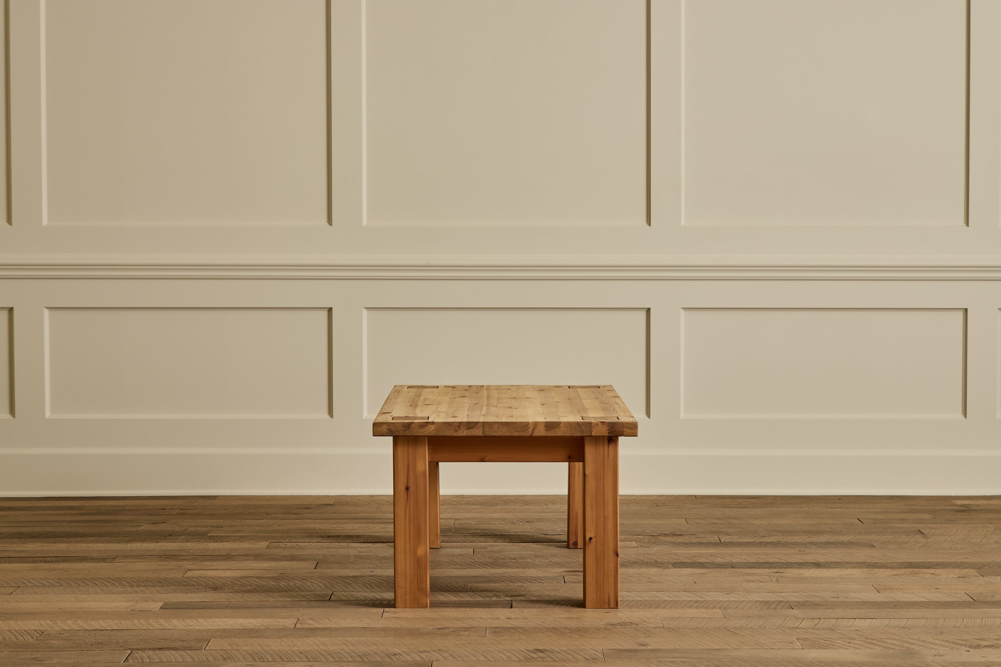 Brutalist Pine Coffee Table