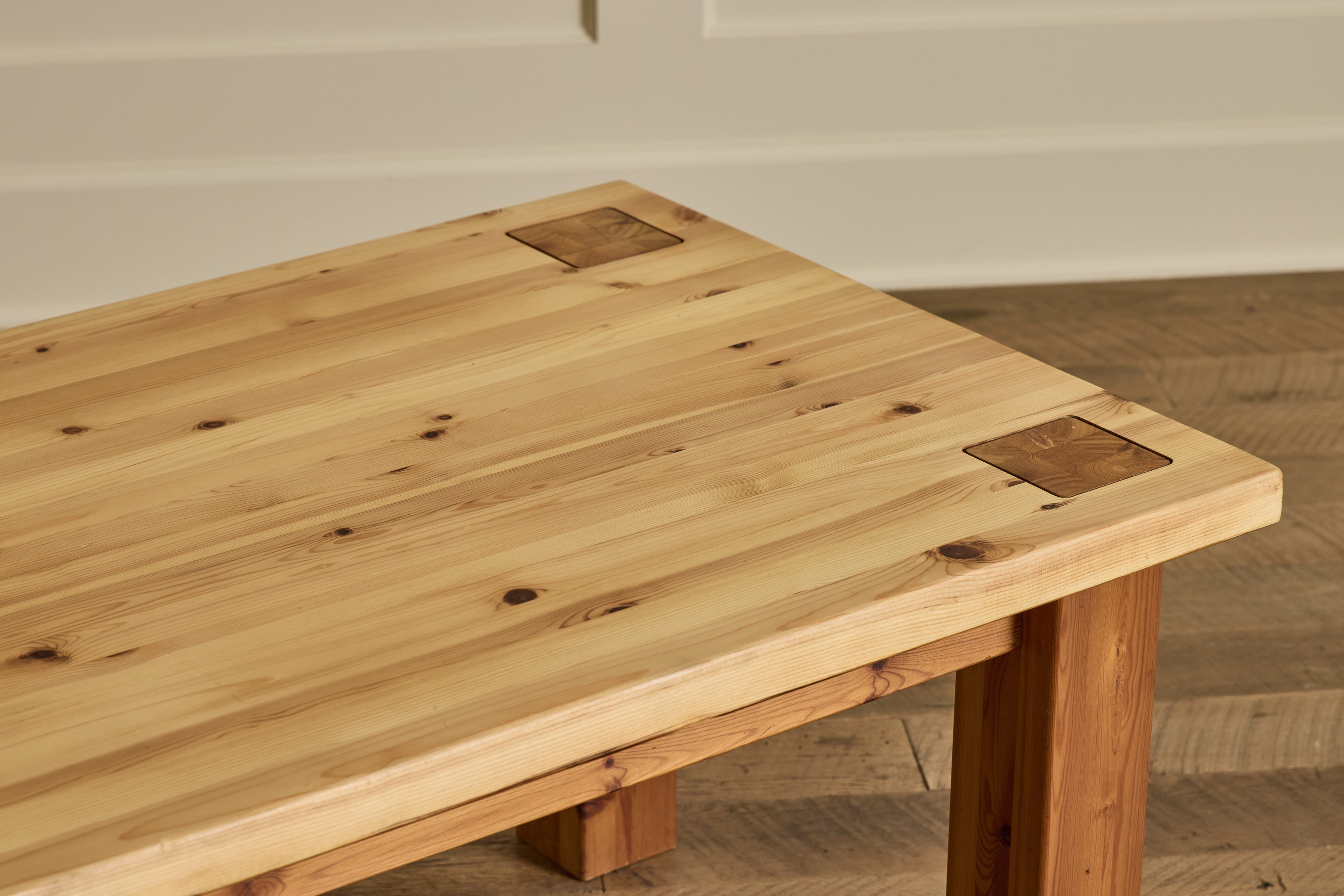 Brutalist Pine Coffee Table