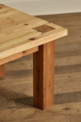 Brutalist Pine Coffee Table