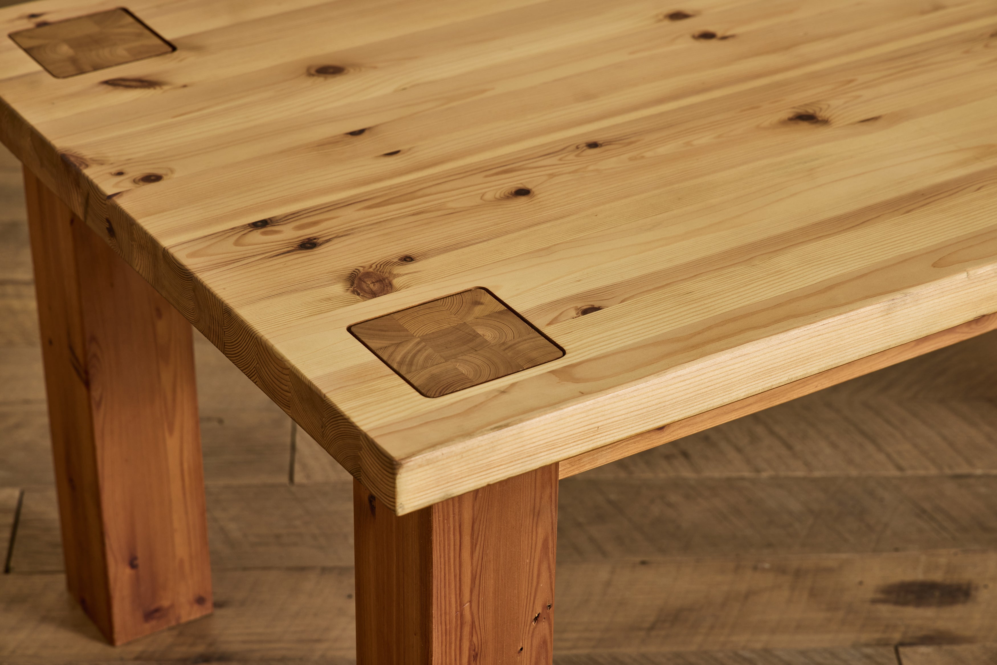 Brutalist Pine Coffee Table