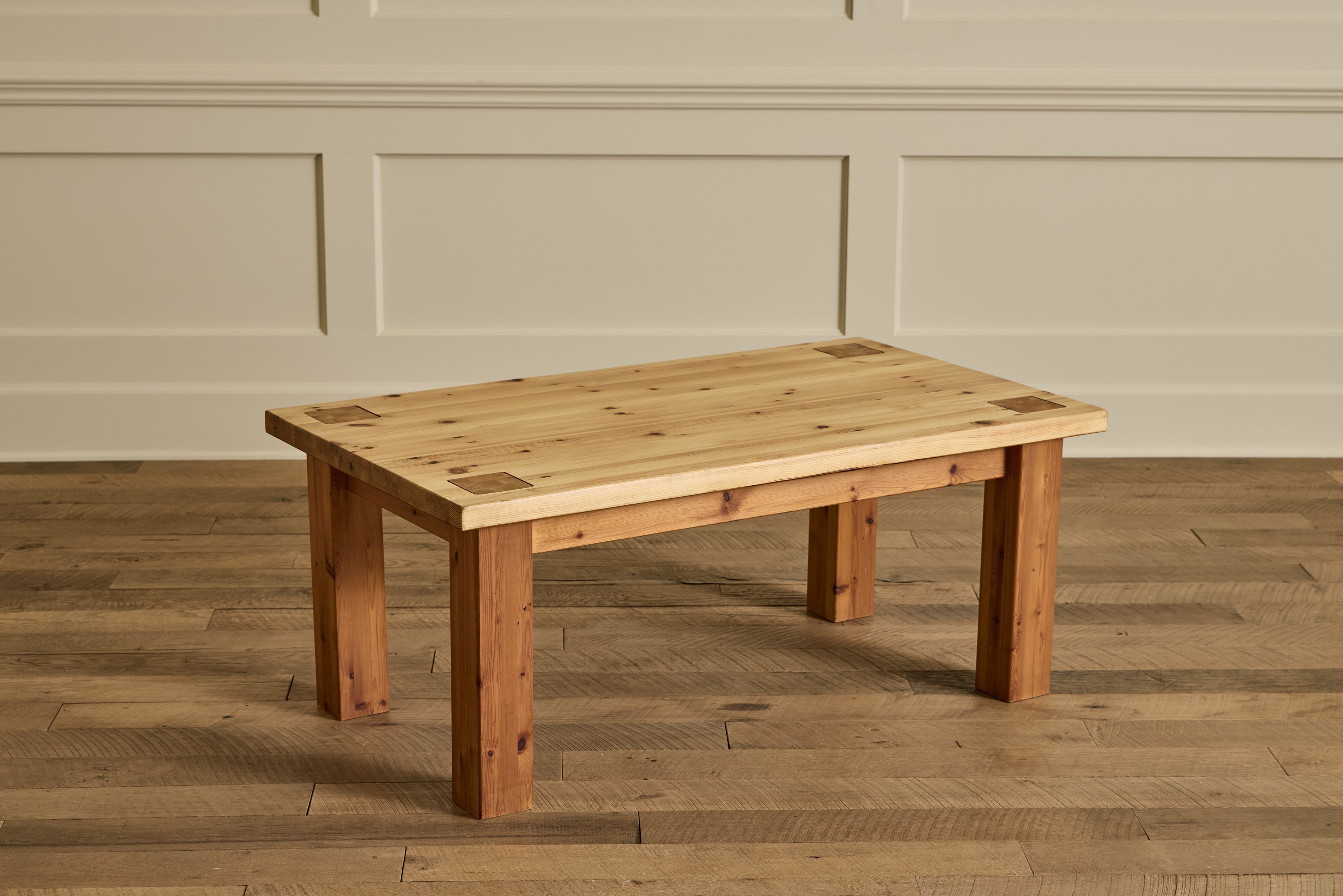 Brutalist Pine Coffee Table
