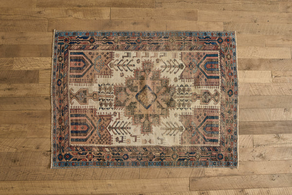 Tribal Afshar Rug 4'5 X 6'
