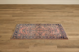 Rose Pink Sarouk Rug 3'7 X 4'10