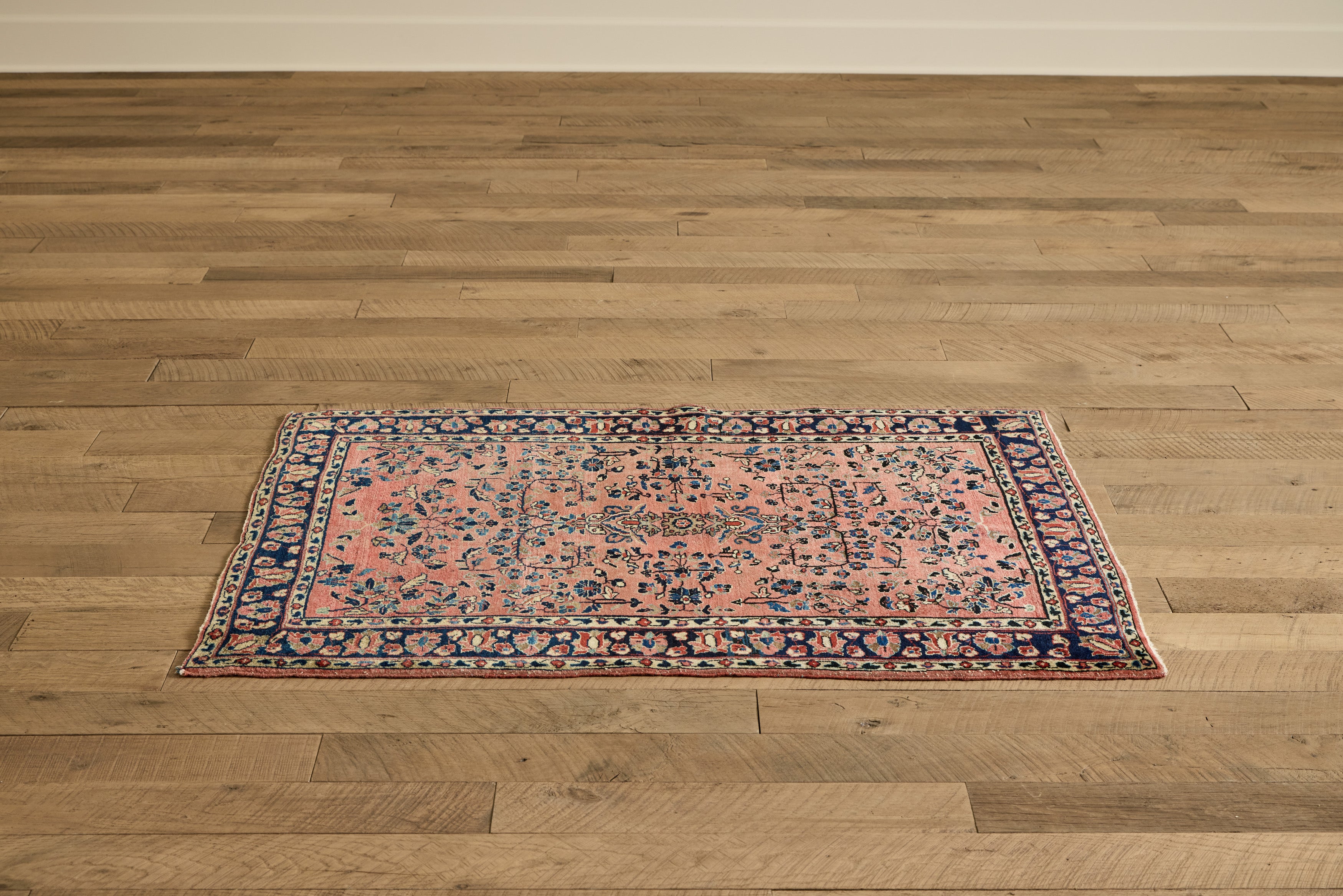 Rose Pink Sarouk Rug 3'7 X 4'10