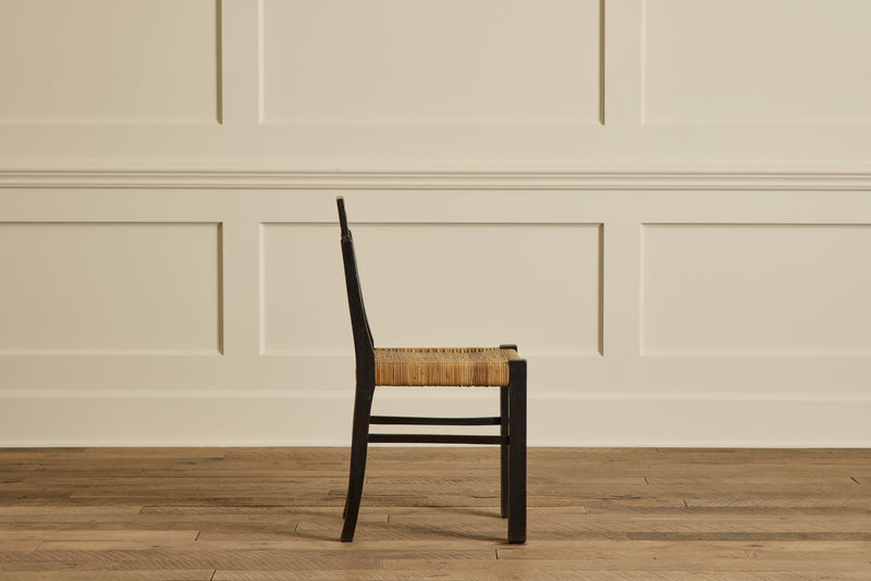 Set of 4 Brutalist Carved Chairs