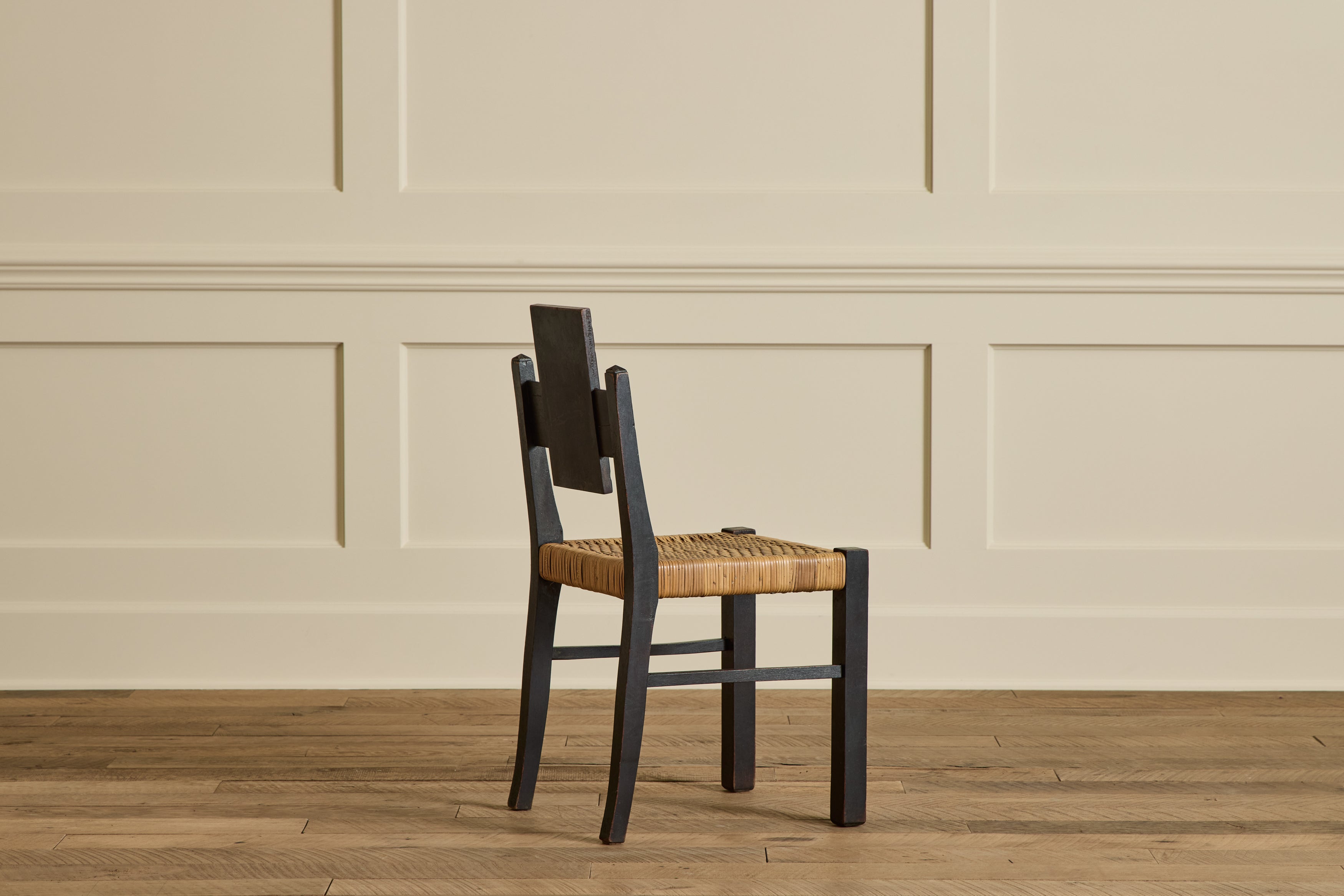 Set of 4 Brutalist Carved Chairs