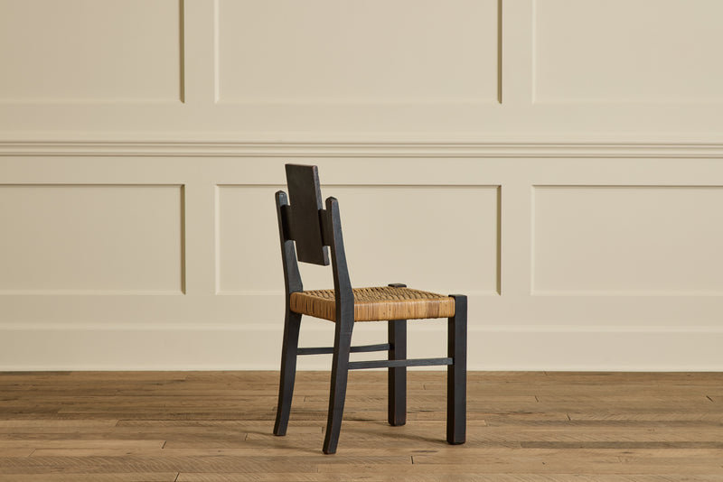 Set of 4 Brutalist Carved Chairs